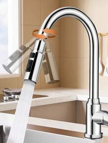 360° Universal Rotating Faucet Extender Aerator, Flexible Waist Design Anti-Splash Faucet Nozzle, 3 Modes Kitchen Sink Sprayer - Multicolor - View 4