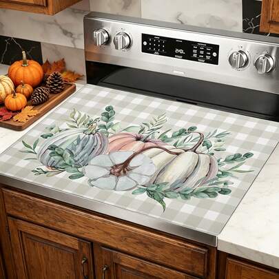 1pc Thanksgiving Pumpkin Pattern, Absorbent Drying Mat, Kitchen Decor Coffee Machine Mat, Laundry Room Accessory Handmade Coffee Pot Drip Tray, Kitchen Floor Mat, Dining Table Mat, Kitchen Countertop Dish Drying Mat, Breakfast Mat, Heat-Resistant Drip Tray With Non-Slip Pad, Diatomaceous Earth Drip Tray, Stain-Hiding, Super Absorbent Kitchen Drip Tray, Easy-To-Clean Dish Rack Mat, Perfect For Kitchen, Dining Table, Coffee Shop, Bar, Holiday, Party, Home Decor, Holiday Gift
