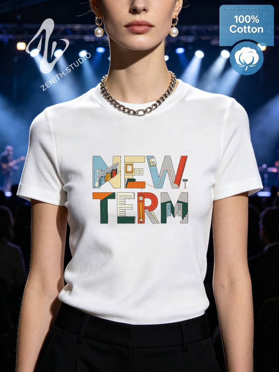 Women T-Shirts - 白色 - 查看 1