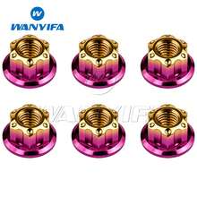 Wanyifa 6Pcs Titanium Alloy M6/M8/M10/M12/M14/M16 Fancy Nuts Motorcycle Upgrade Replacement Accessories - A - View 69