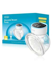 MAMIJOY 1pc 180ml Wearable Electric Breast Pump, 4 Modes With 12 Settings Each, Low Noise Anti-Leakage Design - Multicolor - View 12