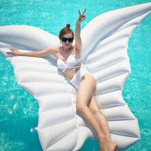 1pc Large Inflatable Butterfly Wing Pool Float, Oversized Floating Lounge Chair, Suitable For 1-2 People To Relax In Pool, Beach And Summer Water Play - Multiple Styles - View 2