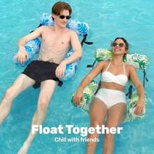 Patio Lounge Chair & Swing Chair - Floral Pattern - View 4