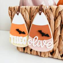 Personalized Acrylic Candy Corn Halloween Boo Basket Tag, Custom Name Halloween Basket Tag, Ghost Boo Bag Tag, Trick Or Treat Bag Tag,Personalized Halloween Basket Accessory, Boo Basket Filler, Halloween Name Tag, Custom Ghost Tag, Halloween Gift. - F-halloween Basket Ornament - View 11
