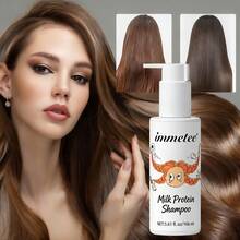 Immetee Milk Protein Shampoo 166ml Melembapkan Secara Mendalam, Membersihkan dengan Lembut, Halus dan Nyaman, Cocok untuk Semua Jenis Rambut, Tekstur Ringan, Cocok untuk Semua Jenis Rambut, Baik Kering Maupun Berminyak, Untuk Mencapai Hasil Optimal, Membuat Rambut Lebih Berkilau, Hadiah Sempurna untuk Pacar - Shampoo - View 4