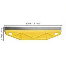 1pc 12-Inch Metal+Plastic Multi-Function Paint Scraper, Wallpaper Cutter, Construction Cleaning Putty Scraper, Wall Seam Repair Tool, Suitable For Wall Paint Edge Trimming, Wallpaper Cutting And Edge Finishing, Professional Wall Edge Trimming, Handle Edge Protection, Precise Edge Trimming Wallpaper Cutter, Home And Commercial Construction Tool, Designed Specifically For Wallpaper Removal And Wall Repair - 1 Unit - View 2
