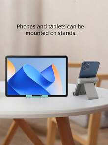 Random Color Foldable Phone Desktop Stand, Supports Multi-Angle Adjustment, Portable And Lightweight. Both A Great Tool For Slouchy People To Watch Shows And A Handy Assistant For Tablet Office Work - A - View 4