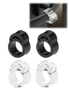 2/4/8pcs Transparent Door Handle Buffer Rings, Door Handle Anti-Collision Protection, Prevent Collision, Room Decoration, Protect Doors And Windows From Scratches And Damage, Ideal For Home And Office - Multicolor - View 2