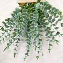 Mixed Artificial Eucalyptus Leaf Branches To Simulate Green Plants, Suitable For Home Decoration, Made Of Plastic Material, Can Be Used To Create Long-Lasting Wedding Bouquets, Romantic Table Decorations, Birthday And Graduation Ceremony Scenes - Multicolor - View 5
