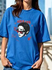 Women T-Shirts - 藍色 - 查看 1
