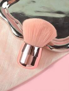 2/1 buah Kuas Debu Kuku Bentuk Kepala Jamur Besar, Kuas Makeup, Bulu Lembut, Warna Pink - Berwarna merah muda - View 5