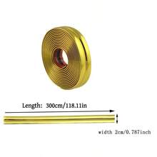 118.11 Inch Self-Adhesive PVC Wall Decorative Trim, 2cm Wide Wall Gap Sealing Tape, Easy Tear Gap Coverage, Wall And Ceiling Protection - A - View 4