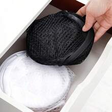 1pc Large Foldable Laundry Basket, Mesh Clothes Storage Bin, Portable Dirty Clothes Hamper For Home - Multicolor - View 4