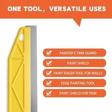 1pc 12-Inch Metal+Plastic Multi-Function Paint Scraper, Wallpaper Cutter, Construction Cleaning Putty Scraper, Wall Seam Repair Tool, Suitable For Wall Paint Edge Trimming, Wallpaper Cutting And Edge Finishing, Professional Wall Edge Trimming, Handle Edge Protection, Precise Edge Trimming Wallpaper Cutter, Home And Commercial Construction Tool, Designed Specifically For Wallpaper Removal And Wall Repair - 1 Unit - View 7