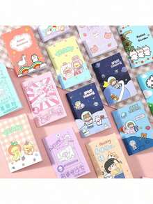 10PCS/Cute Mini Pocket Notebooks For Back To School Season, Cartoon Animal And Floral Pattern Exquisite Diary, Portable Memo Notebook, Suitable For Teenagers, Students, Office Stationery And Daily Note Pads - Multiple Styles - View 3