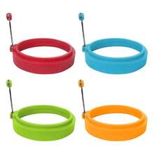 4pcs Egg Ring Molds, Multi-Functional Breakfast Tool - Multicolor - View 12