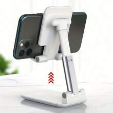 1pc Aluminum Alloy Desktop Phone Stand - Adjustable Desktop Phone Holder, Compatible With Phone Cases, Suitable For Home Office And Watching Movies - Multicolor - View 4