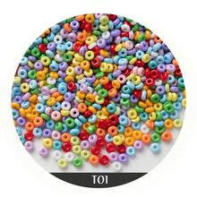 4mm-720pcs Disc Coin Donut Ring Beads,Abacus Disk Stone Beads Loose Spacer Gemstone Seed Beads For Jewelry Making DIY Bracelet Necklace Earrings - 4mm-720pcs - View 3