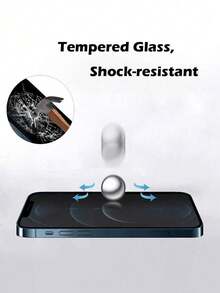 ZYSHI 2-Pack Full Screen Privacy Tempered Glass Screen Protector, Compatible With IPhone 17/16/15 Pro Max/14 Plus, Also Compatible With IPhone 16/15/14/13/11 Pro/X/XS Max/12 Mini/XR, Privacy Glass Screen Protector, Perfect Gift For Birthday, Family And Friends, Essential Phone Screen Protection Accessory, Suitable For Daily Protection, Office, Home Daily Protection Phone Screen Protector - Black - View 6