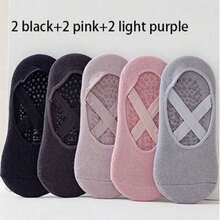 Women's Non-Slip Yoga Socks (1/3/5/6/10 Pairs) – Non-Slip Neutral Medical Style Socks With Ankle Support And Cushioning - Multicolor - View 17