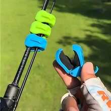 10pcs Quick-Install Portable Fishing Rod Storage Clips, Easy Installation, Fits 2-Section Freshwater Fishing Rods, Secure Grip Handle, Anti-Tangle Storage, Portable Fishing Gear Organizer Accessory For Outdoor Fishing - A - View 3