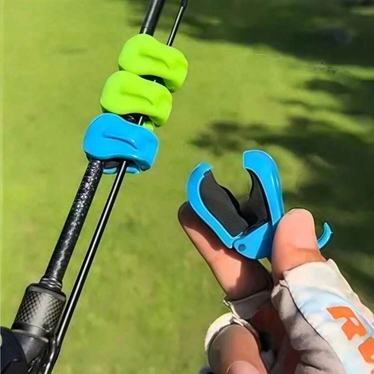 10pcs Quick-Install Portable Fishing Rod Storage Clips, Easy Installation, Fits 2-Section Freshwater Fishing Rods, Secure Grip Handle, Anti-Tangle Storage, Portable Fishing Gear Organizer Accessory For Outdoor Fishing - A - View 3
