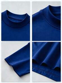 Men's Racing Graphic Tee Premium Cotton, Relaxed Fit, Casual, Comfortable, Unique Graphic Print - Blue - View 4