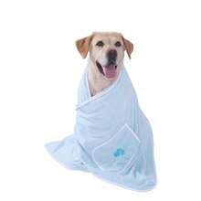 1pc Pet Pocket Absorbent Towel, Thickened Quick-Dry Bath Towel - High Absorbency, Soft Skin-Friendly, Pocket Design, Machine Washable, Hangable Storage - Suitable For Dog And Cat Bathing, Post-Rain Drying, Outdoor Water Play - Multicolor - View 17