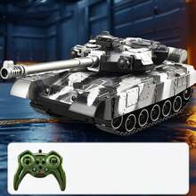 Mainan Tank Leopard Kendali Jarak Jauh 2.4G, Dengan Fungsi Kabut Dingin, Dapat Diisi Ulang USB, Detail Realistis, Hadiah Ideal untuk Anak Muda, Hiburan Anak Muda | Desain Militer Realistis | Kendali Jarak Jauh Ramah Anak - MultiWarna - View 8