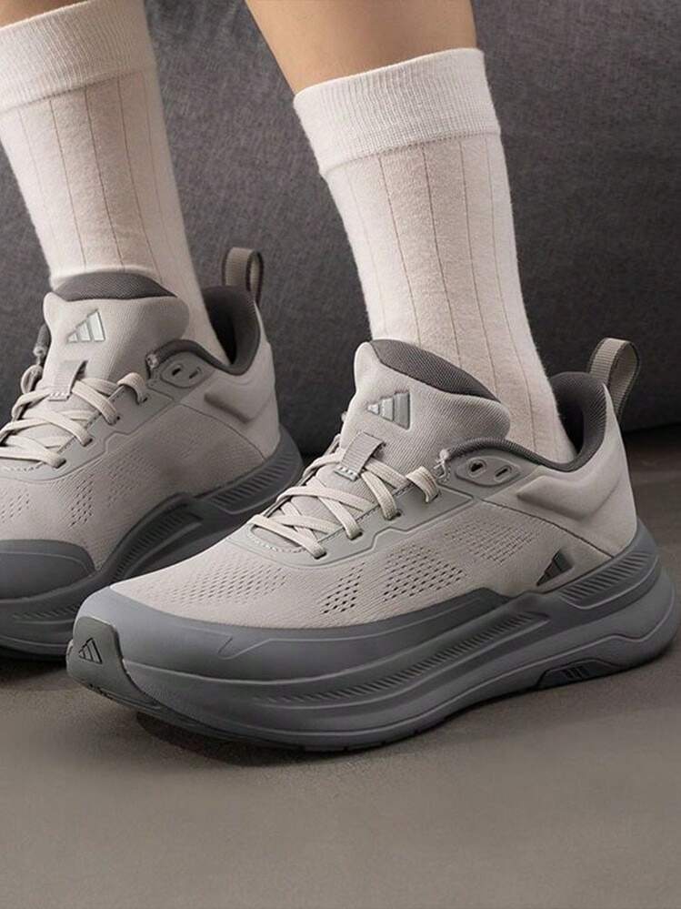 adidas DREAMPACE EASE 舒適百搭 減震耐磨 生活休閒鞋 男女同款 灰色 - 灰色 - 查看 1