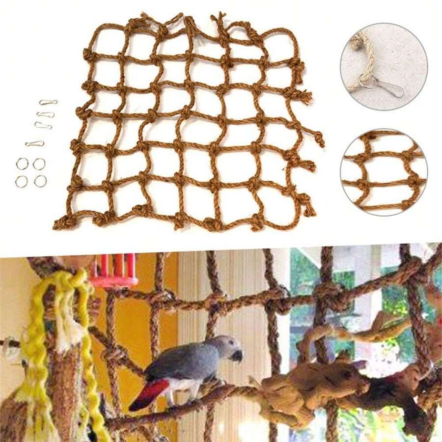 1PC Birds Climbing Training Rope Net Swing Ladder Hanging Rope Bird Toys For Pet Parrot Birds Hamster - Rope Ladder - View 1