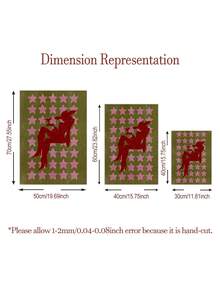 1 Piece Cowgirl Painting Posters Women Print Picture Red Silhouette Art Poster Pink Stars Background Mural Funky Wall Arts Western Wall Print Bar Decor Preppy Dorm Decoration No Frame - Cowgirl - View 2