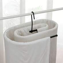 1pc Black Iron Oval Spiral Hanging Rack, Space-Saving Rotatable Bedding & Blanket Drying Rack, Suitable For Balcony And Laundry Room - View 12