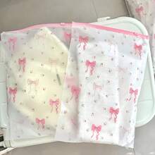 9pcs Transparent Floral Bow Zipper Storage Bags, 3 Sizes Assorted, Durable PEVA Material, Waterproof Clothing, Underwear, Toiletries, Cosmetics Storage Cubes, Essential For Travel And Home Organization, Suitable For Suitcase, Closet, Drawer, Under Bed Storage - Multicolor - View 8