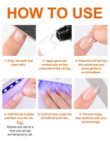 TWOING 3pcs/1pc 15ml Semi-Solid Nail Tips Glue Gel For False Nails, Press-On Tips, Rhinestones & Resin Gems, Long-Lasting Home Nail Art, UV/LED Lamp Required - 15ml - View 7