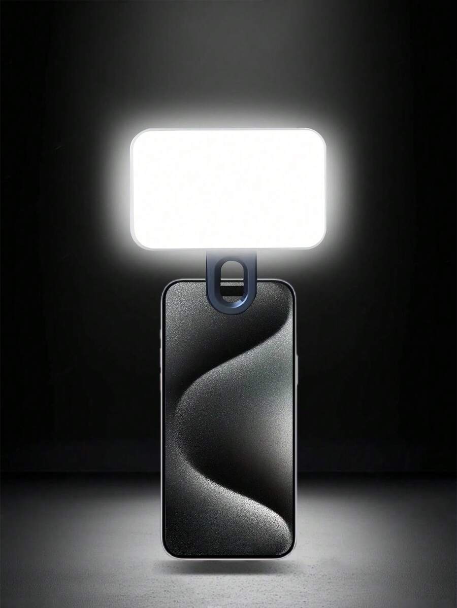Portable Selfie Fill Light Video Conference Light With Phone Camera Clip, Clip-On LED Light For Video Conferencing, 3 Lighting Modes, Rechargeable, Portable, Suitable For Laptop/Phone/Tablet/Zoom Meeting/Makeup - A - 查看 1