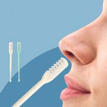 1/2/3pcs 2-In-1 Manual Nose Hair Trimmer, Double-Sided Nose Hair Scissors, Nose Hair Removal Tool, Washable 360° Rotating Nose Hair Cleaner, Portable And Easy To Use, Unisex (Randomly Shipped) Razor Travel Essential Bedroom Home Care Gift For Men Holiday Essential Gift For Men Gift For Dad Gift For Boyfriend Gift For Husband Gift For Son - Model C - View 3