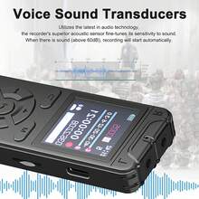 8GB Digital Voice Recorder, Expandable Storage, 1536Kbps High-Definition Recording With Noise Reduction, Supports 28 Languages, Built-In MP3 Player, Built-In 300mAh Battery With Long Battery Life, Perfect Audio Recorder For Lectures, Meetings And Interviews - View 4