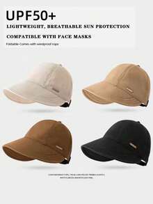 Women's UPF50+ Sun Protection Hat, Wide Brim, Slimming, Equestrian Style Bucket Hat, Suitable For Wearing Masks, Adjustable, Perfect For Summer Outdoor Travel - Multicolor - View 3