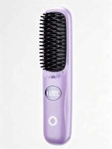 Multi-Color Wireless Curling Comb, Portable Anti-Frizz Tool With LED Digital Temp Control & Anti-Scald Design, USB Rechargeable, Lightweight & Compact, Say Goodbye To Morning Frizz, Smooth Hair Anytime, Anywhere, Multiple Colors Available. - Multicolor - View 14