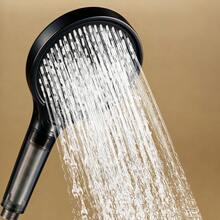 Large Panel 3-Speed Pressurized Shower Head With 5 Filter Cartridges, High Flow Rain Showerhead For Home Bathroom,For Shower Use Only - Shower Head - View 6