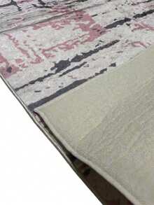 Vicenza Machine Washable Non-Slip Decorative Modern Vintage Kitchen Runner Hallway And Living Room Rug - Coral Pink - View 3