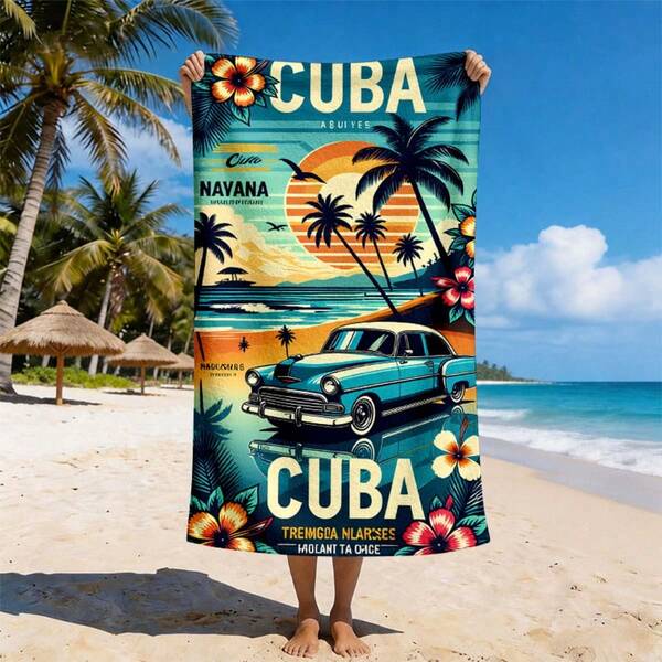 1pc Summer Microfiber Beach Towel Beach Towel Sand Free Beach Towel Lightweight Towel Pool Towel Travel Towel