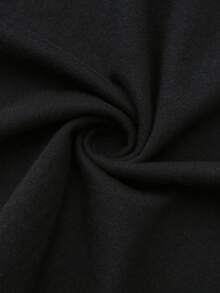LockererSchnitt,Rundhals,Kurzarm,weichundatmungsaktiv,idealfürUrlaub,FreizeitundFreizeitoutfits,waschmaschinengeeignet,einfarbig,perfektzumSchichten - Schwarz - Übersicht 5