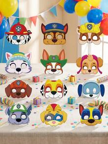 نظارات ديكور حفلة عيد ميلاد Paw Patrol، أنماط متعددة، نظارات عيد ميلاد سعيدة ملونة، مناسبة لملابس الحفلة وإكسسوارات الصور، ديكور حفلة مثالي، هدية صغيرة - متعدد الألوان - مشاهدة 1