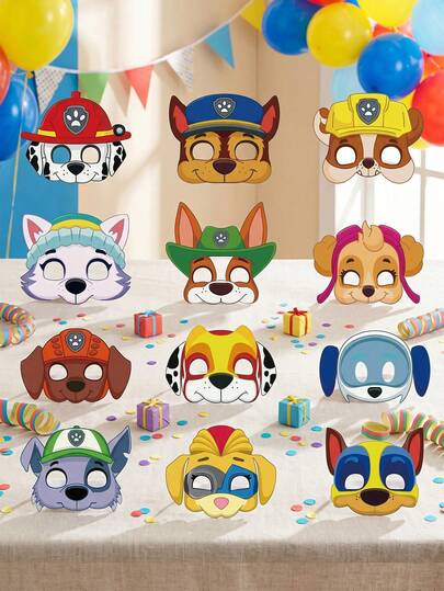 Paw Patrol 汪汪隊生日派對裝飾眼鏡，多款可選，彩色生日快樂眼鏡，適合派對裝扮與拍照道具，完美派對裝飾，小禮物
