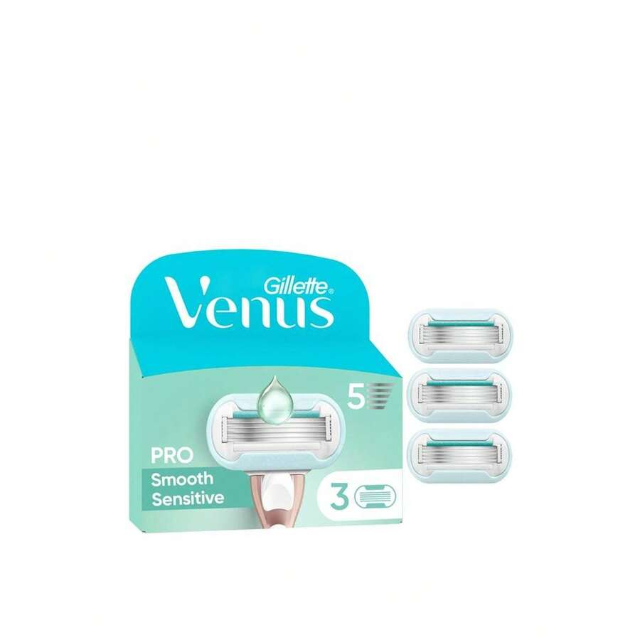 Gillette Venus PRO Smooth Sensitive Rakblad Refill x3 - Känslig hud - Rött och Vitt - Visa 1