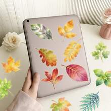 SCXXBSW 50pcs A Leaf Gold Foil Sticker Cool Anime Decorative Sticker Classic Gift Decoration Great Value Cute Cartoon Sticker Waterproof And Durable, Phone Case Decoration Can Be Stuck On Laptops, A Top Choice For Holiday Gifts - Multicolor - View 7