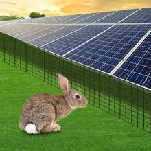 1pcs Black Solar Panel Bird Guard, Solar Panel Bird Net (8in*100ft + 70 Fasteners), Made Of Iron And PVC Coating, For Protecting Solar Panels From Damage By Birds And Rodents - Black - View 4