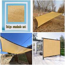 Outdoor Plant Sunshade Net, Sunshade Net Copper Fasteners, High-Density Reinforced Corner Sunshade Fabric, Evenly Woven, Anti-Ultraviolet And Breathable, Suitable For Pavilions, Terraces, Greenhouses, Lawns And Dog Houses - Yellow - View 10